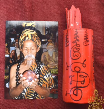 ⛩ Bâtonnets divinatoires Siam See เซียมซี traditionnels consacrés par le très vénérable Lersi Po Kassem La Magie du Bouddha.