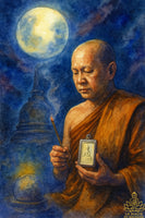 🪷 Phra Somdej bénie par Luang Phor Sap – Wat Noen Krachai (Sukhothai, 1997)