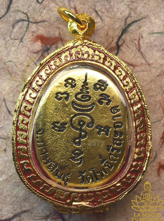 Amulette protectrice Bia Gae Roon Patithan Plik Shivit - Très Vénérable Luang Phor Mahasilla du Wat Po Sri Saat La Magie du Bouddha.