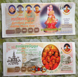 Billet magique de fortune de la déesse Thai de prospérité Mae Nang Kwak.
