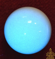 Boule de pierre sacrée chinoise fluorescente Ye Ming Zhu bleue La Magie du Bouddha.