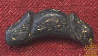 Très ancienne amulette Palat Khik double tête en bois sculpté La Magie du Bouddha.