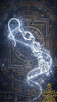Boucle d’oreille Dorje en métal argenté pour pratiquant tantrique tibétain La Magie du Bouddha.
