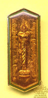 Broche ancienne Bouddha debout Jeux Nationaux 1986 Province de Roi Et La Magie du Bouddha.