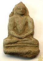 🪷 Ancient Votive Tablet of the Buddha – Terracotta.