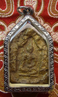 Antique Phra Khun Paen Rustic Terracotta Amulet – Ayutthaya