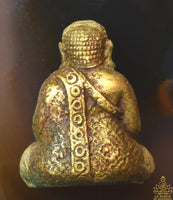 🪙 Amulette ancienne en bronze du Bouddha Phra Sanghajai – Style Rattanakosin