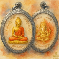 Amulette du Bouddha (Luang Phor Seuar) et Phra Pikanet – Ajarn Noom – Wat Bang Waek (2008)