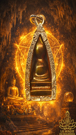 Bouddha précieux en Lek Lai See Thong - Très Vénérable Luang Phor Huan Puripatho du Wat Puthai Sawan La Magie du Bouddha.