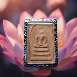 Ancient Phra Somdej Terracotta Amulet – Buddha of the Days of the Week (Unknown Temple)
