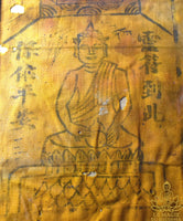 Pa Yant Sino Thaï Bouddha Protecteur Talisman Domestique Chinois Ancien La Magie du Bouddha.