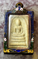 Amulette ancienne Phra Somdej – Wat Rakhang – Début XXe siècle – Reliquaire décoré La Magie du Bouddha.