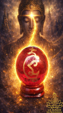 Boule de cristal de méditation Look Geow Samadhi - Vénérable Ajarn Deng. La Magie du Bouddha.