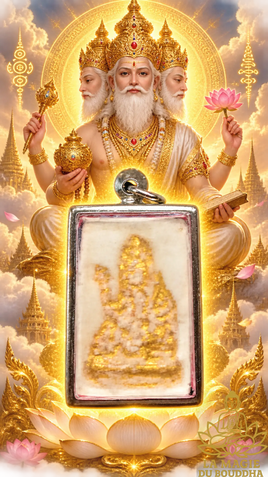 Miraculous Phra Phrom Brahma Amulet from the Most Venerable Luang Phor Dooh of Wat Sakai