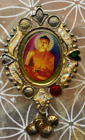 Broche vintage Bouddha du temple Mahabodhi (années 80/90)