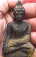 Rare statuette ancienne alchimique du Bouddha - Très Vénérable Luang Phor Uttama La Magie du Bouddha.