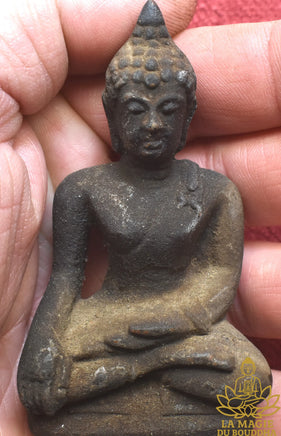 Rare statuette ancienne alchimique du Bouddha - Très Vénérable Luang Phor Uttama La Magie du Bouddha.
