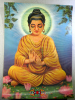 Carte postale ancienne du Bouddha.