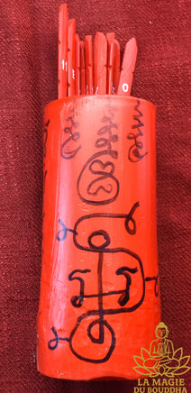 ⛩ Bâtonnets divinatoires Siam See เซียมซี traditionnels consacrés par le très vénérable Lersi Po Kassem La Magie du Bouddha.