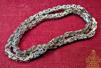 Grosse chaîne thaï en acier inox style steampunk biker