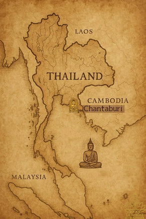 Amulette Roon Samret Baramee - Wat Phluang (Khao Khitchakut) La Magie du Bouddha.