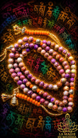 Chapelet mala tibétain en jaspe impérial La Magie du Bouddha.