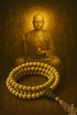 Chapelet précieux en cintamani du Très Vénérable Luang Phor Djua. La Magie du Bouddha.