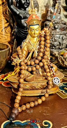 Grand chapelet Tibétain en bois précieux du Vietnam.