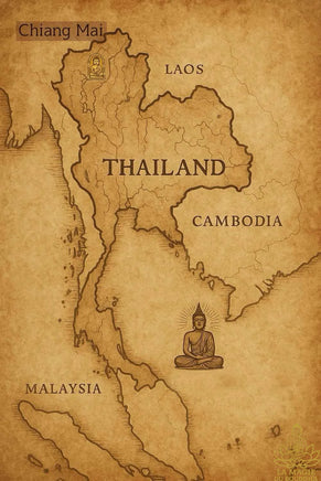 Médaille Rian Chai Mongkhön Niyom – Luang Phor Waen Sujino (1978, Wat Doï Mae Pang) La Magie du Bouddha.
