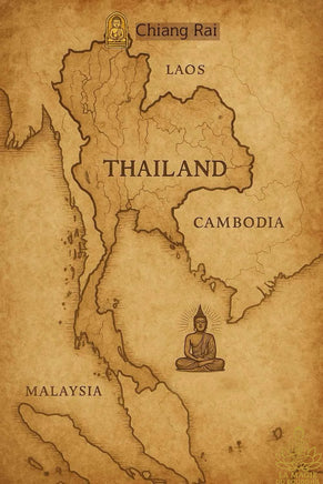Rian Pim Phrok Boddhi – Médaille bénie par Kruba Boonchum (Wat Santi Wanaram, Chiang Saen) La Magie du Bouddha.