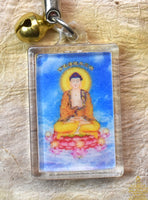 Amulette porte-clé du Bouddha Amitābha – prière de renaissance en Terre Pure (Wǎngshēng Zhòu)