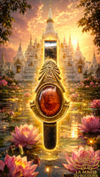 Antique tie pin with a portrait of the venerable Thai Phra Khru Thammathon