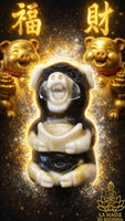 🐷 Cochon de Fortune en Agate Dzi sculptée La Magie du Bouddha.