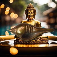 Coquillage rituel Oï Sang en métal alchimique – Lignée du Wat Huay Jorakey La Magie du Bouddha.