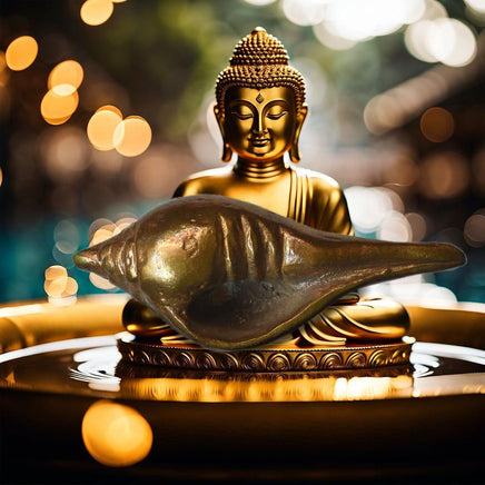 Coquillage rituel Oï Sang en métal alchimique – Lignée du Wat Huay Jorakey La Magie du Bouddha.