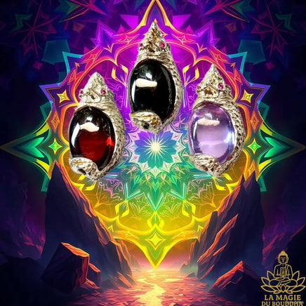 Pendentifs thaïlandais en Cristal sacré des Nâgas Dta Payanag La Magie du Bouddha.
