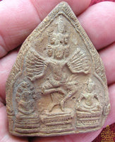 Tablette votive tantrique khmère – Hévajra dansant (inspirée de Lopburi)