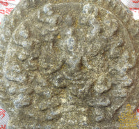 Tablette votive khmère ancienne de Hévajra en métal gris La Magie du Bouddha.