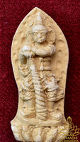 Incense powder figurine of the guardian demon Tao Wessuwan with green temple seal