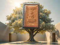 Amulette du Bouddha au Parc des Gazelles – Dharmachakra Pravartana – Argile bénie La Magie du Bouddha.