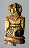 Rare amulette Hanuman ancienne en bois sculpté - Wat Lahanraï.