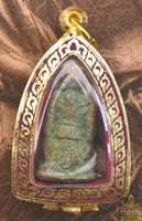 Amulette ancienne du dieu singe Hanuman en bronze – Patine verte La Magie du Bouddha.