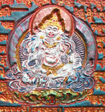 Plaque votive Tibétaine Tsa Tsa du Bouddha de purification Dorje Sempa (Vajrasattva).
