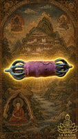 Old Tibetan nine-pronged bronze and iron dorje