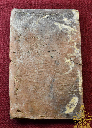 ☸ Ancienne tablette votive bouddhiste Dvaravati en terre cuite - Wat Phra Pathom Chedi La Magie du Bouddha.