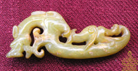 Amulettes Dragons en Jadéite Vert-Orangée – Vénérable Lersi Tafai.