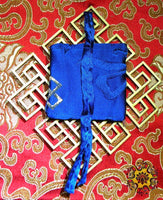 Amulette Tibétaine Thagdrol Chakra du Garuda bleu.
