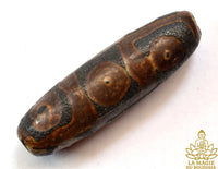 Perle sacrée tibétaine Dzi ancienne à neuf yeux La Magie du Bouddha.