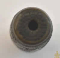 Perle sacrée tibétaine Dzi noire à trois yeux – Patine ancienne La Magie du Bouddha.