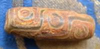 Perle sacrée tibétaine Dzi à neuf yeux – Pièce ancienne authentique La Magie du Bouddha.